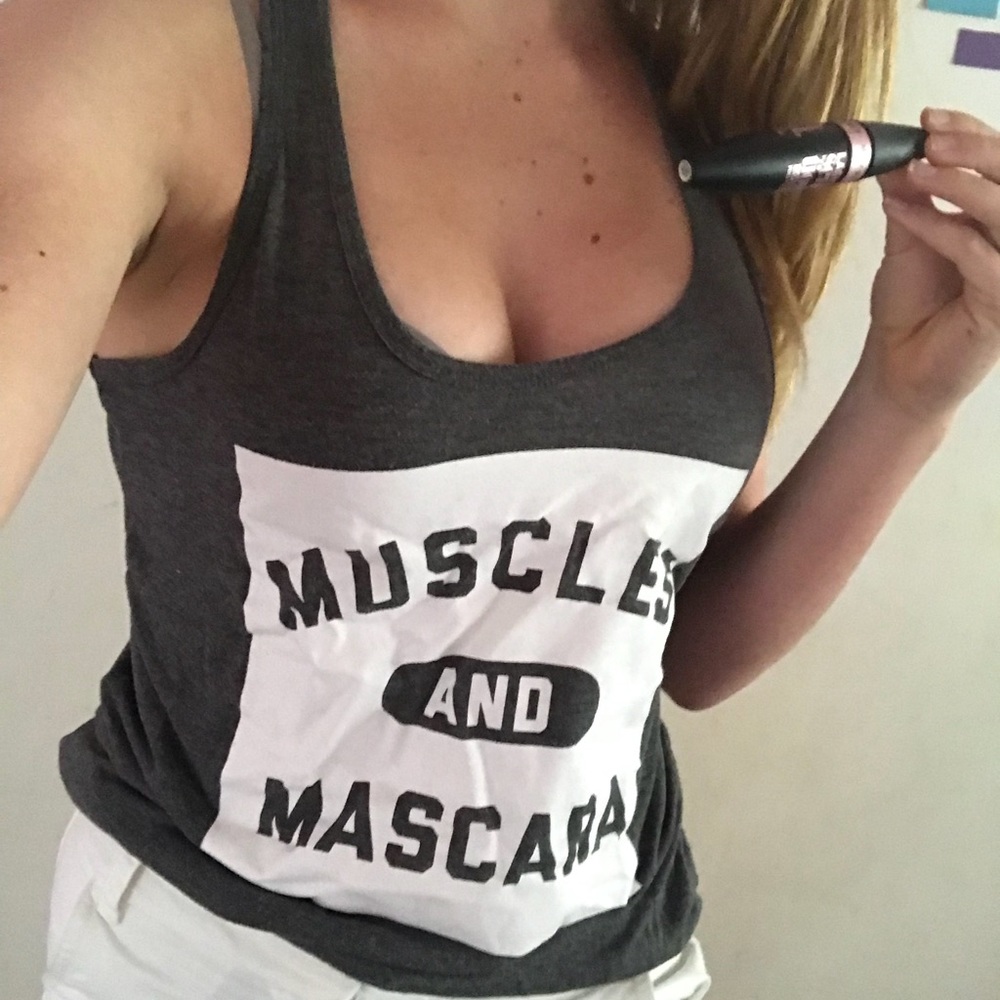 Muscles and Mascara tee